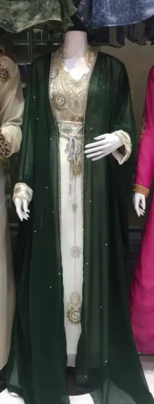 Picture of Pink Cotton Kaftan Dress for Women - Look 12788