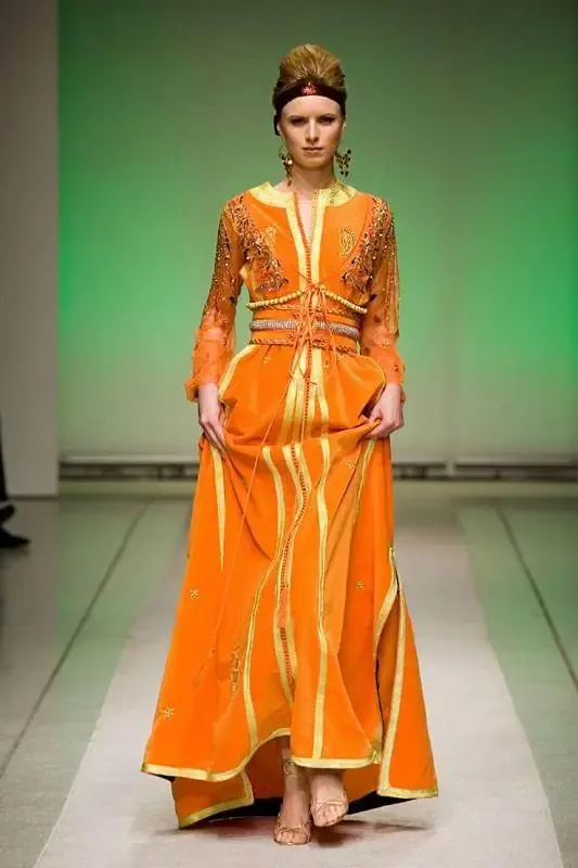 Picture of Multi Color Georgette Kaftan Dress for Women - Look 12792