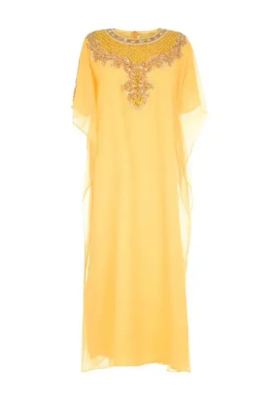 Picture of Multi Color Georgette Kaftan Dress for Women - Look 12807