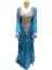 Picture of Blue Georgette Kaftan Dress for Women - Look 12812