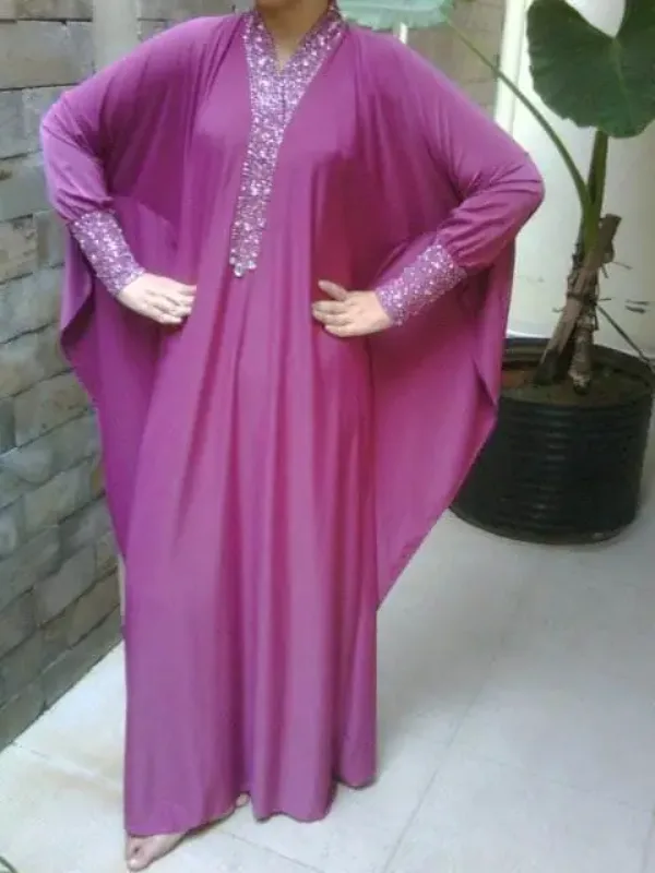 Picture of Multi Color Georgette Kaftan Dress for Women - Look 12820