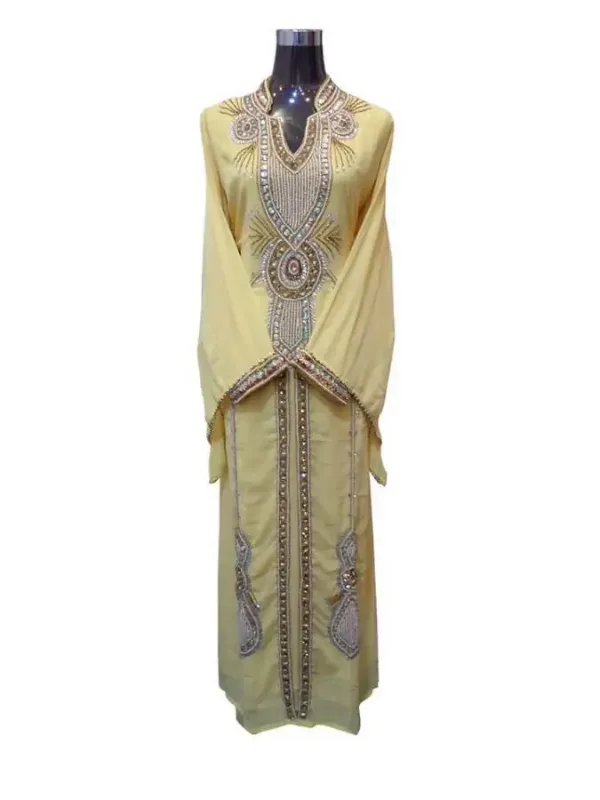 Picture of Multi Color Georgette Kaftan Dress for Women - Look 12825