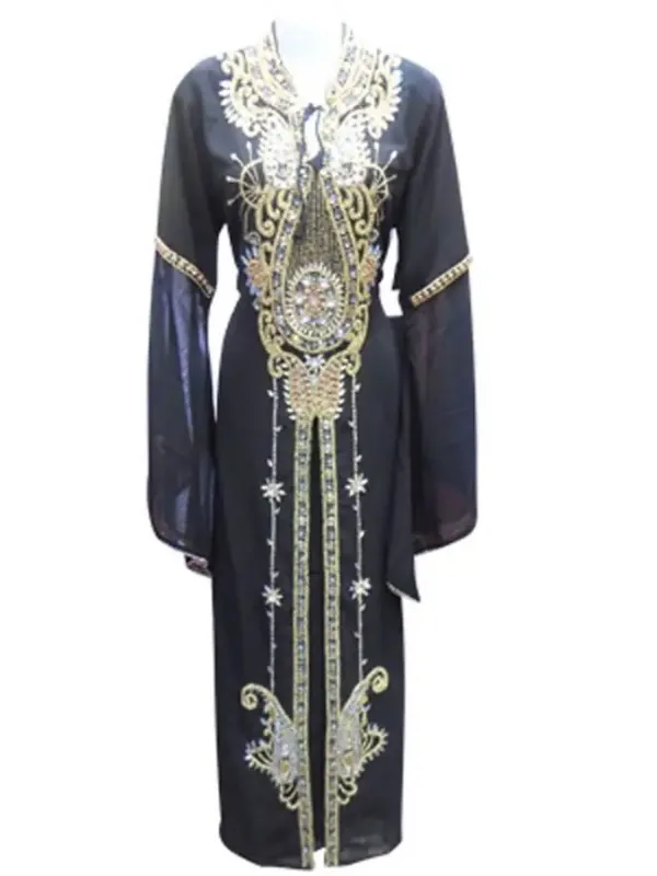 Picture of Multi Color Georgette Kaftan Dress for Women - Look 12832