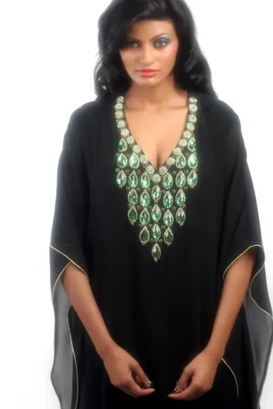 Picture of Multi Color Georgette Kaftan Dress for Women - Look 12842