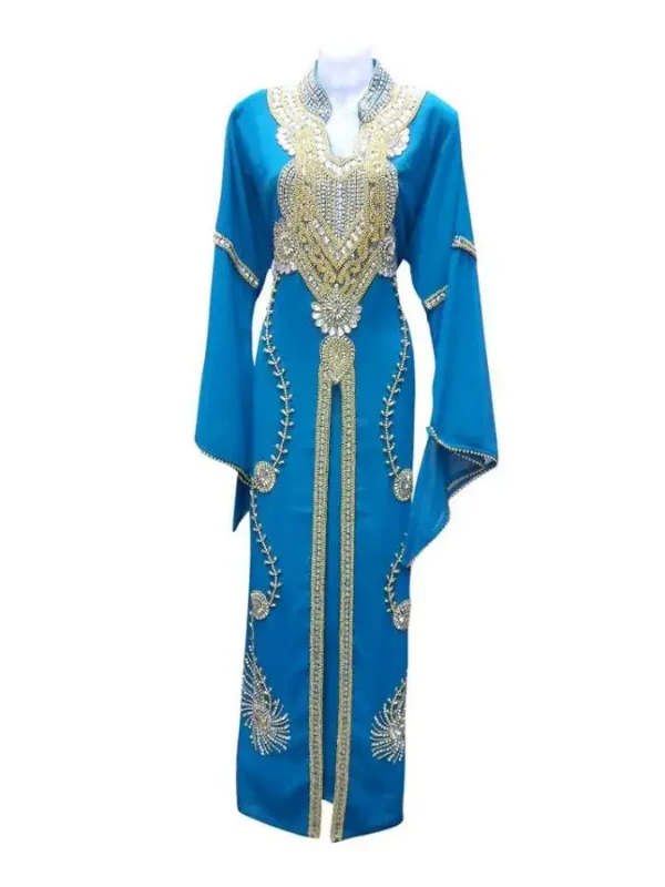 Picture of Multi Color Georgette Kaftan Dress for Women - Look 12851