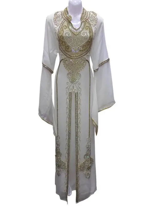Picture of Pink Cotton Kaftan Dress for Women - Look 12852