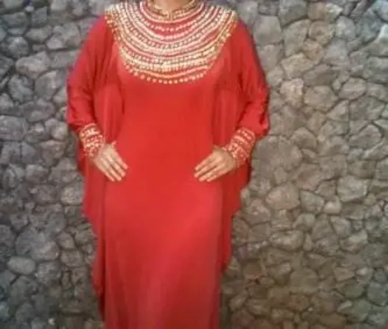 Picture of Multi Color Georgette Kaftan Dress for Women - Look 12860