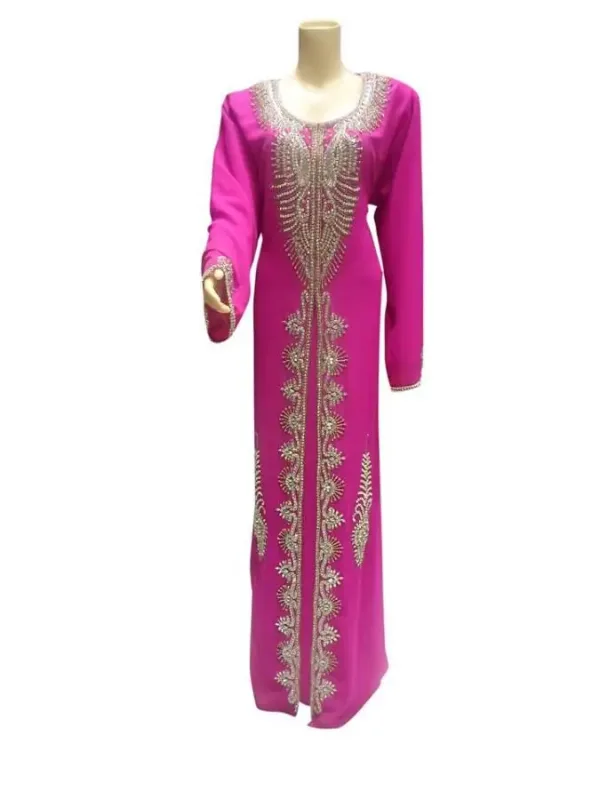 Picture of Multi Color Georgette Kaftan Dress for Women - Look 12863