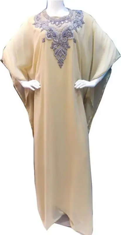 Picture of Radhe Designer Black Georgette Kaftan Dress for Women - F7429