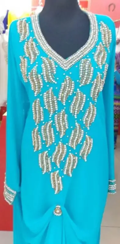 Picture of Radhe Designer Multicolor Georgette Kaftan Dress for Women - F7494