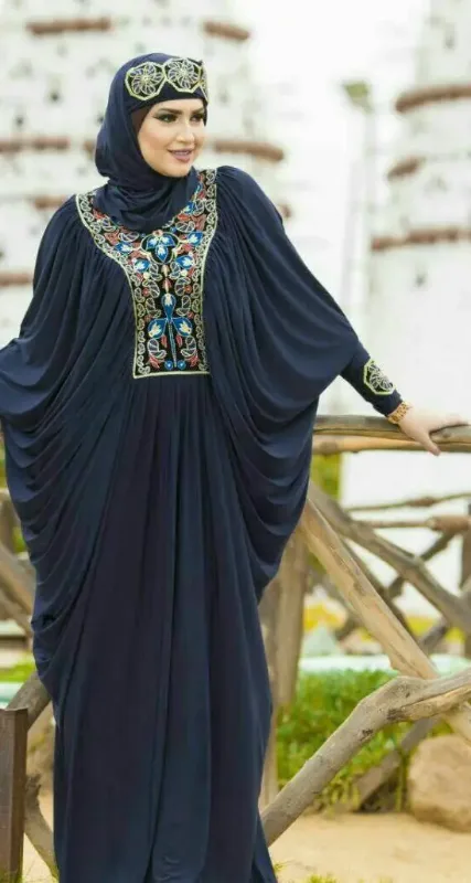 Picture of Radhe Designer Multicolor Georgette Kaftan Dress for Women - F11174