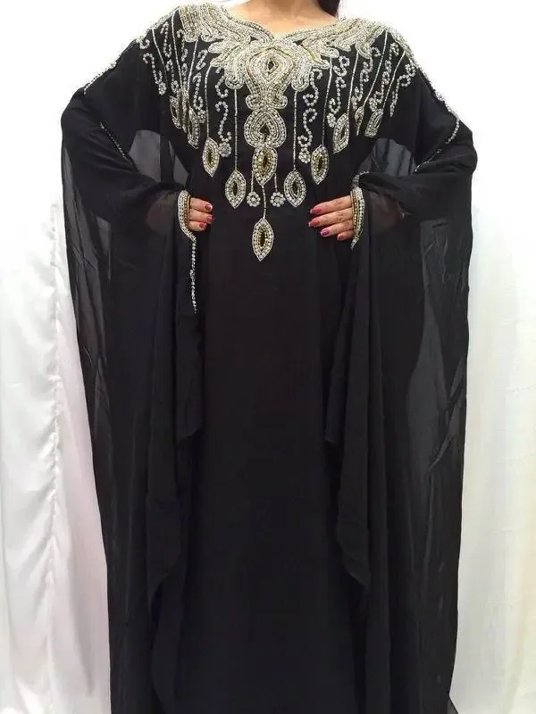 Picture of Multi Color Georgette Kaftan Dress for Women - Look 12888