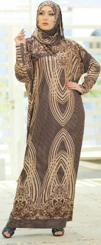 Picture of Radhe Designer Multicolor Georgette Kaftan Dress for Women - F11257