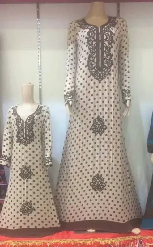 Picture of Black Georgette Kaftan Dress for Women - Look 12904