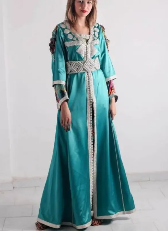 Picture of Radhe Designer Multicolor Georgette Kaftan Dress for Women - F7346