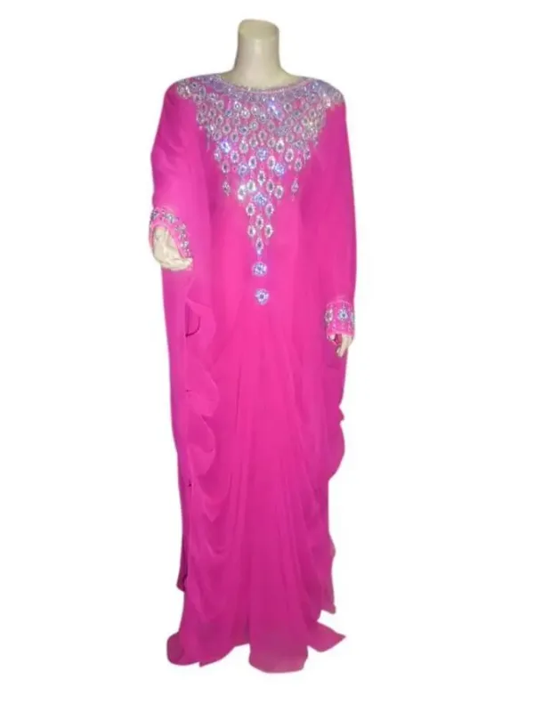 Picture of Radhe Designer Black Georgette Kaftan Dress for Women - F7350