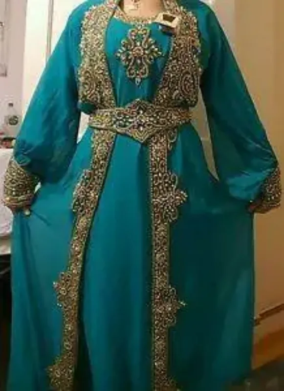 Picture of Radhe Designer Multicolor Georgette Kaftan Dress for Women - F7363