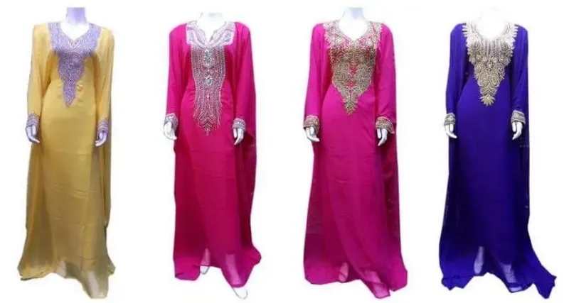 Picture of Radhe Designer Black Georgette Kaftan Dress for Women - F11572
