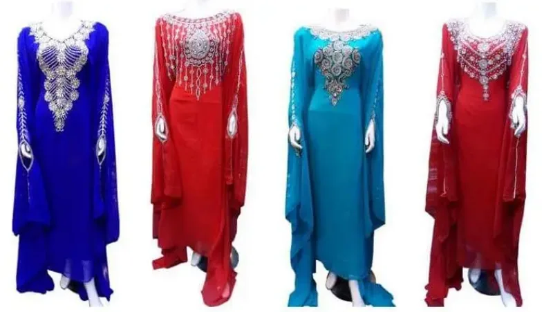Picture of Radhe Designer Pink Cotton Kaftan Dress for Women - F11573
