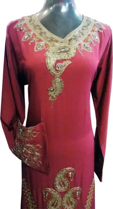Picture of Radhe Designer Multicolor Georgette Kaftan Dress for Women - F7424