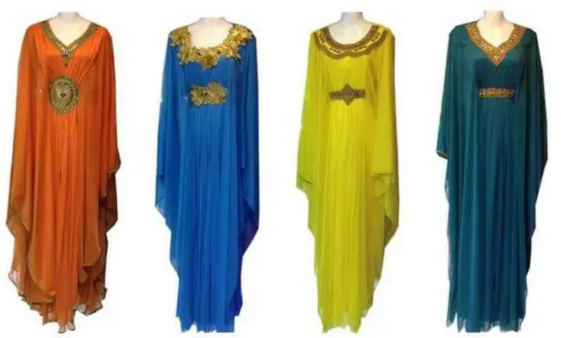 Picture of Radhe Designer Multicolor Georgette Kaftan Dress for Women - F11561