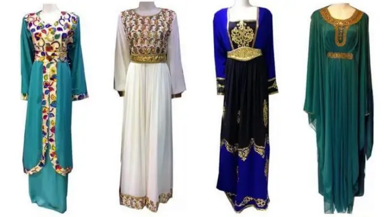 Picture of Radhe Designer Multicolor Georgette Kaftan Dress for Women - F11562