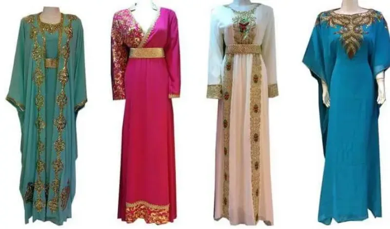 Picture of Radhe Designer Multicolor Georgette Kaftan Dress for Women - F11575