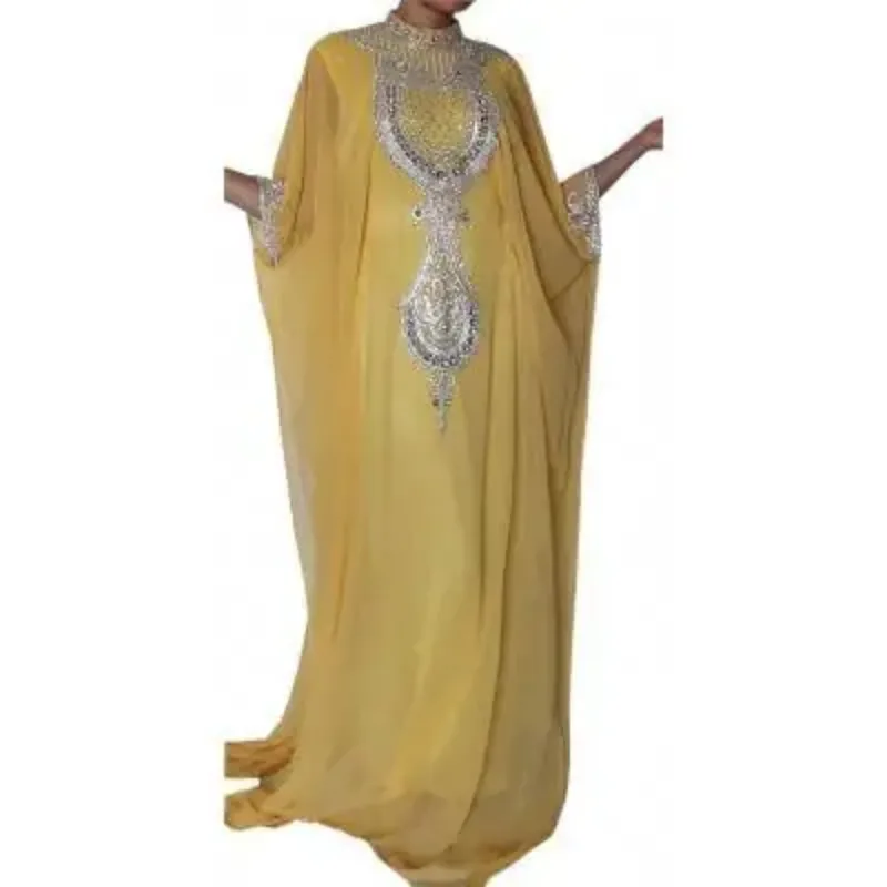 Picture of Radhe Designer Purple Georgette Kaftan Dress for Women - F7029