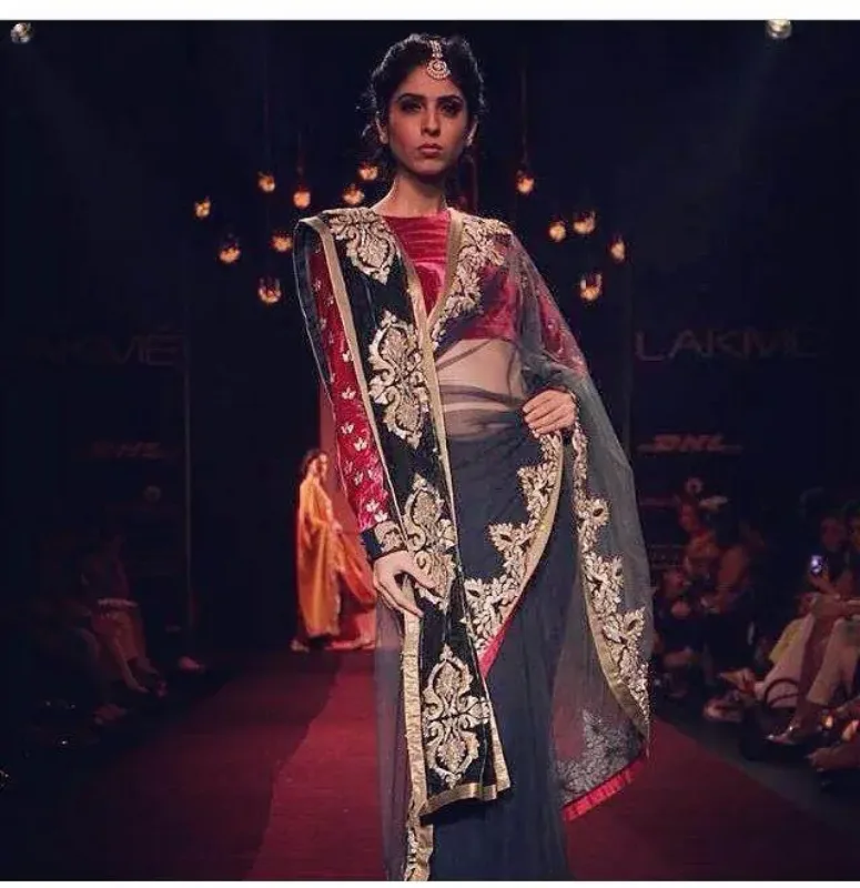 Picture of Radhe Designer Multicolor Georgette Kaftan Dress for Women - F7019