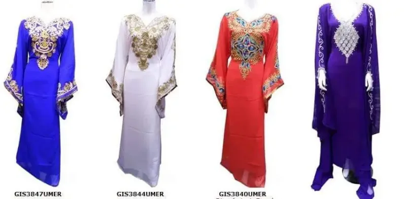 Picture of Radhe Designer Yellow Georgette Kaftan Dress for Women - F11552