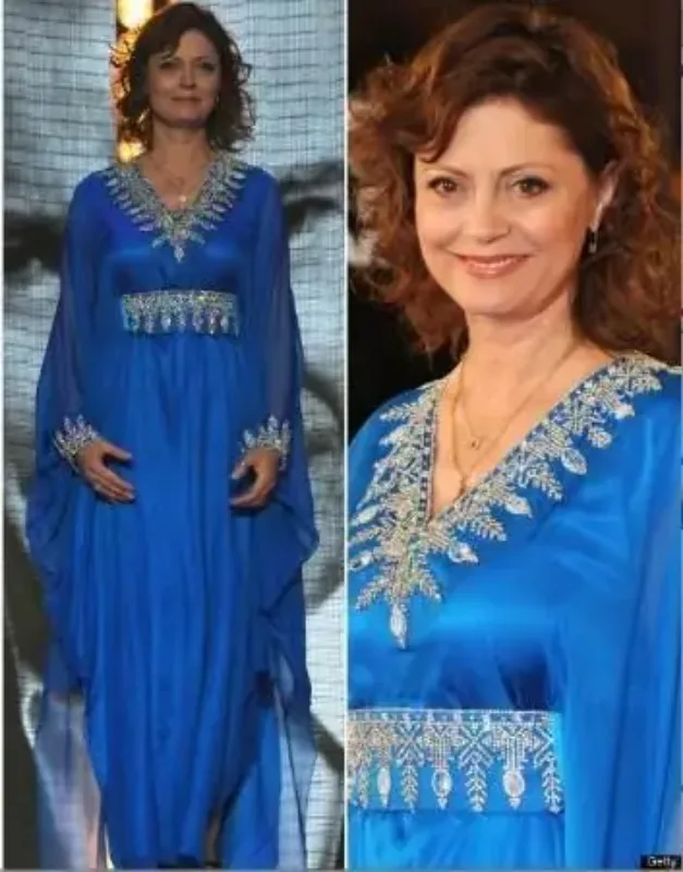 Picture of Radhe Designer Multicolor Georgette Kaftan Dress for Women - F7034