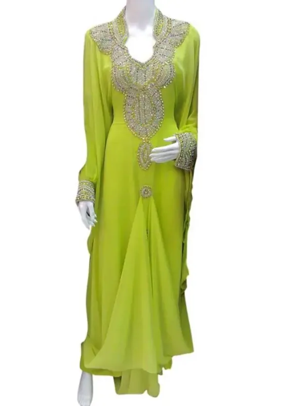 Picture of Radhe Designer Black Georgette Kaftan Dress for Women - F7044