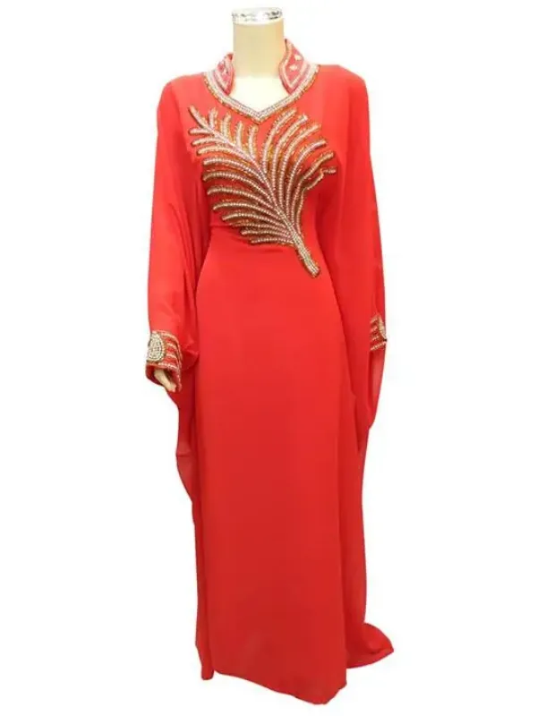 Picture of Radhe Designer Black Georgette Kaftan Dress for Women - F7042