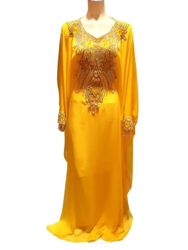 Picture of Radhe Designer Multicolor Georgette Kaftan Dress for Women - F7053