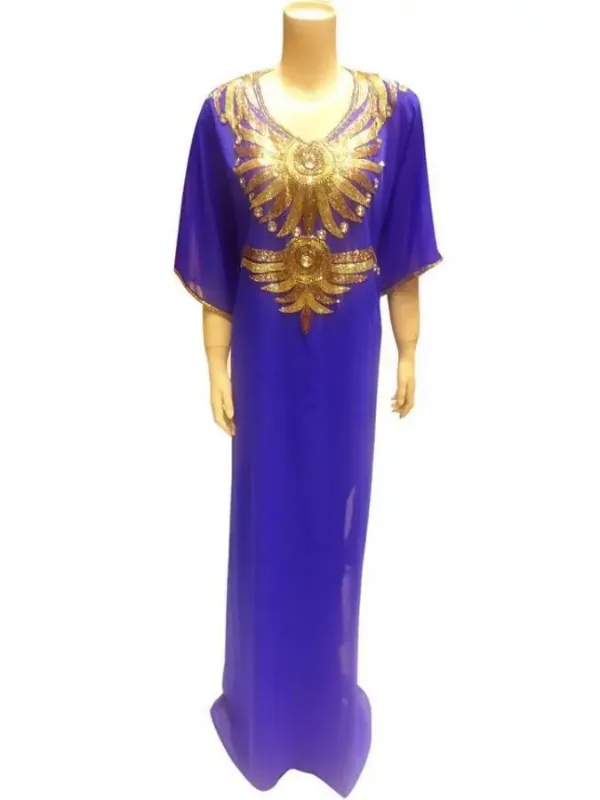 Picture of Radhe Designer Multicolor Georgette Kaftan Dress for Women - F7065