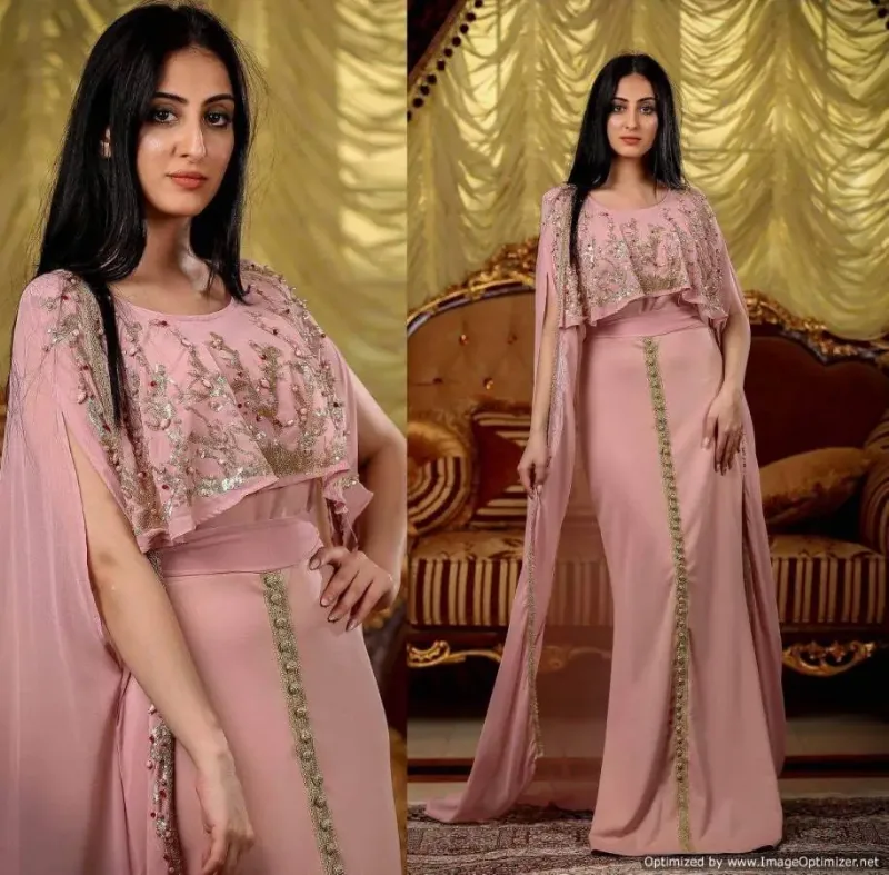 Picture of Radhe Designer Multicolor Georgette Kaftan Dress for Women - F7066