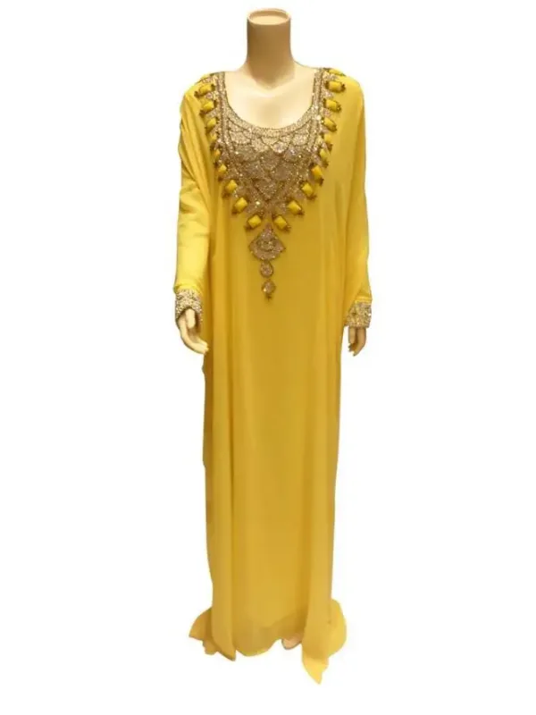 Picture of Radhe Designer Black Georgette Kaftan Dress for Women - F7078