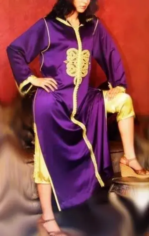 Picture of Radhe Designer Multicolor Georgette Kaftan Dress for Women - F7074