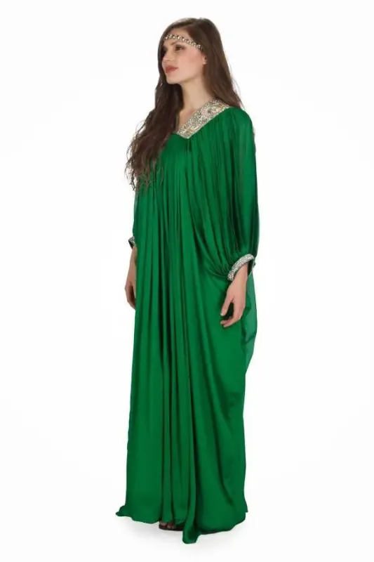 Picture of Radhe Designer Black Georgette Kaftan Dress for Women - F7093