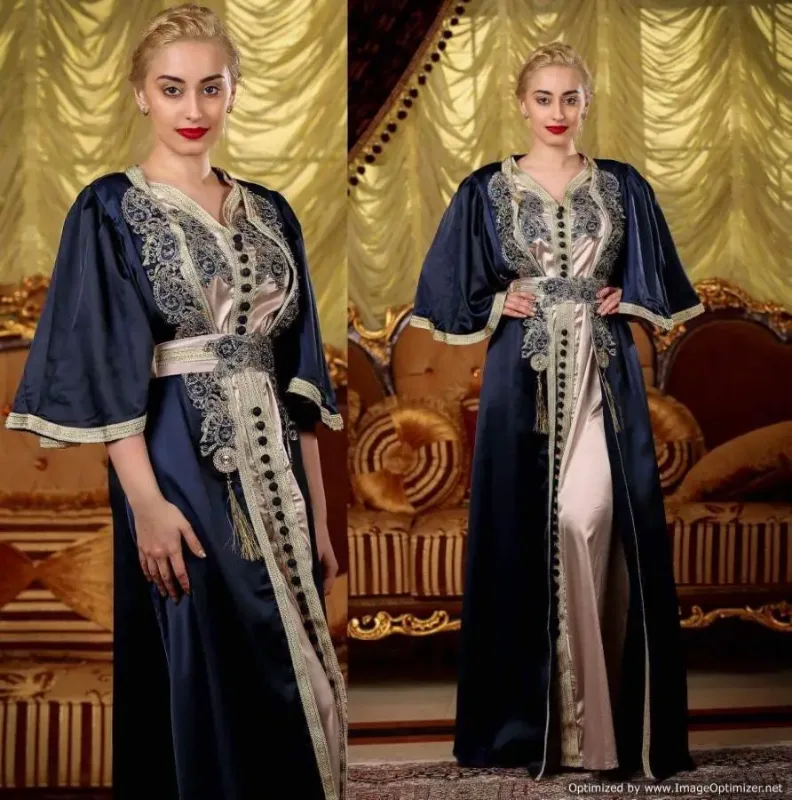 Picture of Radhe Designer Blue Georgette Kaftan Dress for Women - F7088