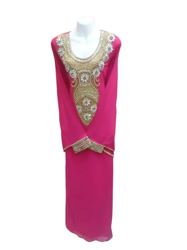 Picture of Radhe Designer Multicolor Georgette Kaftan Dress for Women - F7091