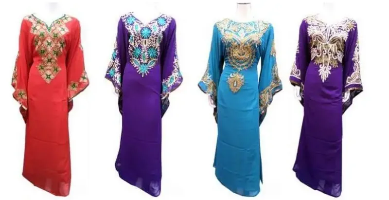 Picture of Radhe Designer Black Georgette Kaftan Dress for Women - F11555