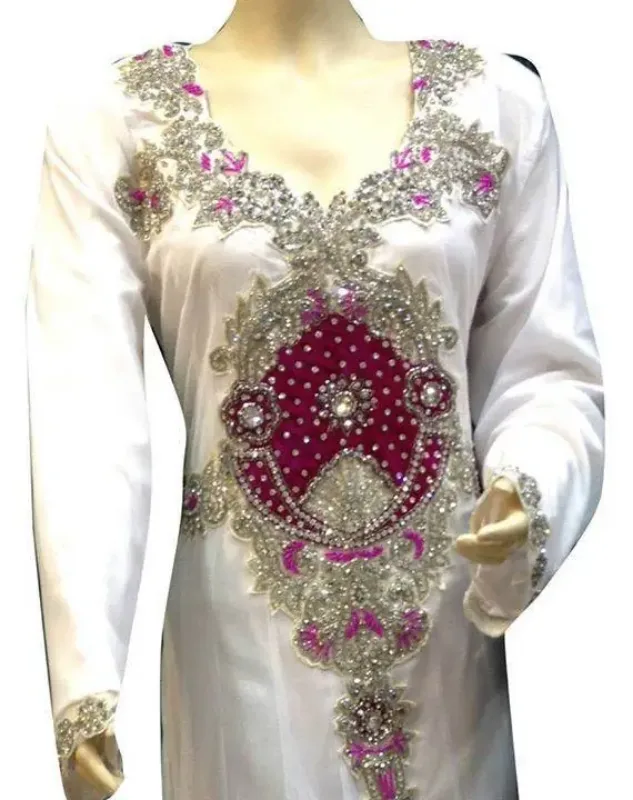 Picture of Radhe Designer Multicolor Georgette Kaftan Dress for Women - F7086