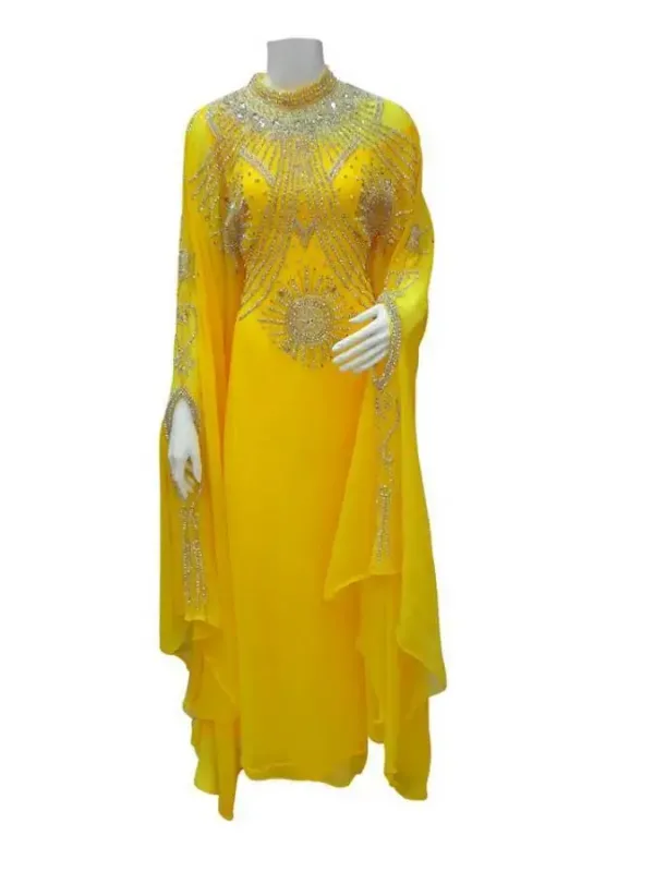 Picture of Radhe Designer Multicolor Georgette Kaftan Dress for Women - F7085