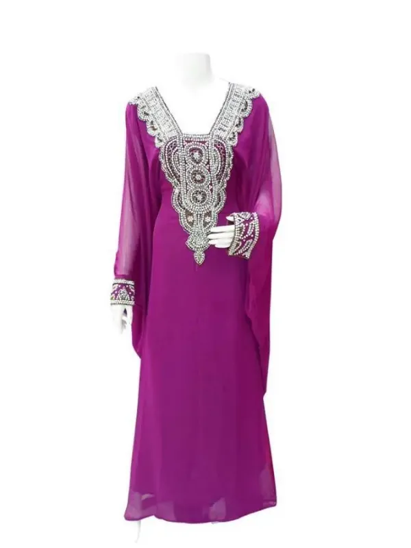 Picture of Radhe Designer Black Georgette Kaftan Dress for Women - F7095