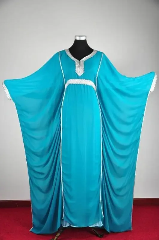 Picture of Radhe Designer Multicolor Georgette Kaftan Dress for Women - F7100