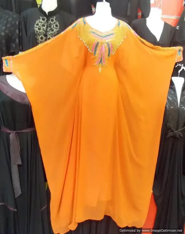 Picture of Radhe Designer Multicolor Georgette Kaftan Dress for Women - F7426