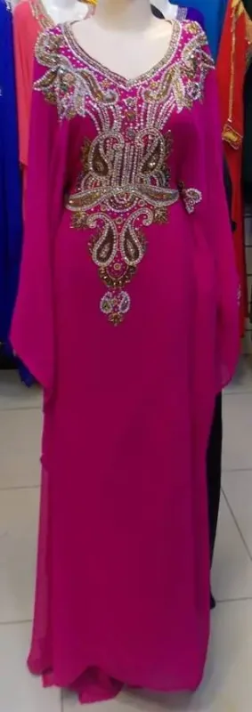 Picture of Radhe Designer Blue Georgette Kaftan Dress for Women - F7428