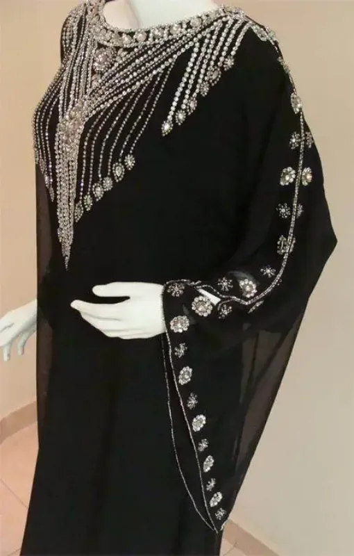 Picture of Radhe Designer Purple Georgette Kaftan Dress for Women - F7403