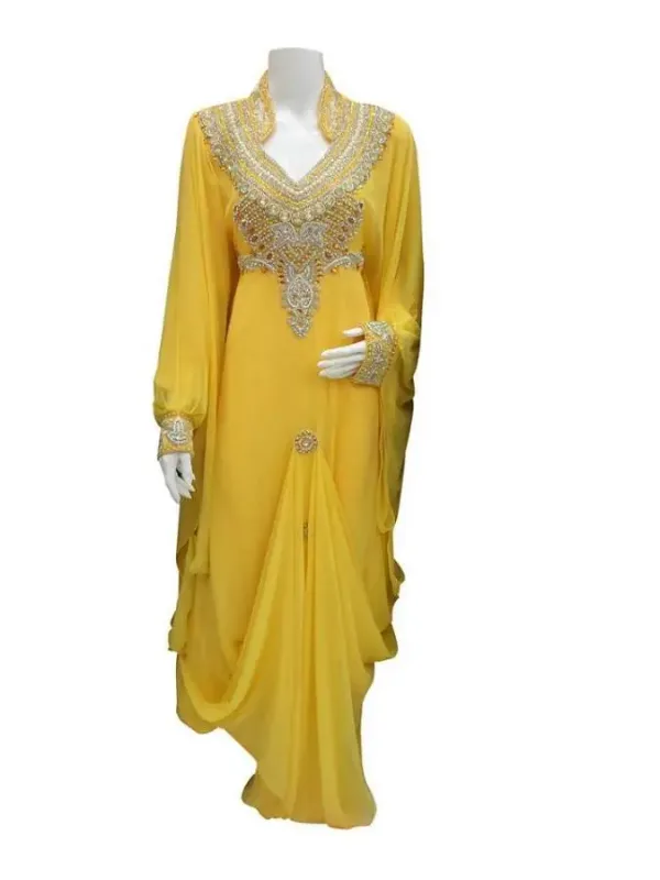 Picture of Radhe Designer Purple Georgette Kaftan Dress for Women - F7097